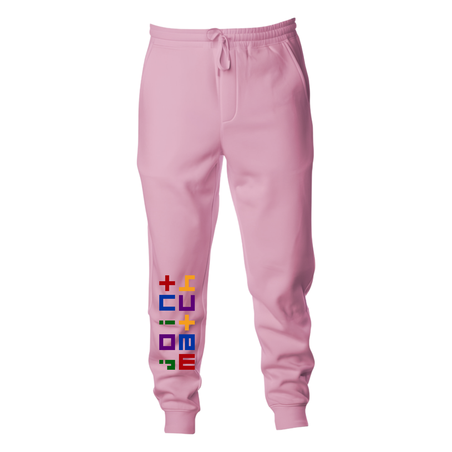 joint match joggers soft pink