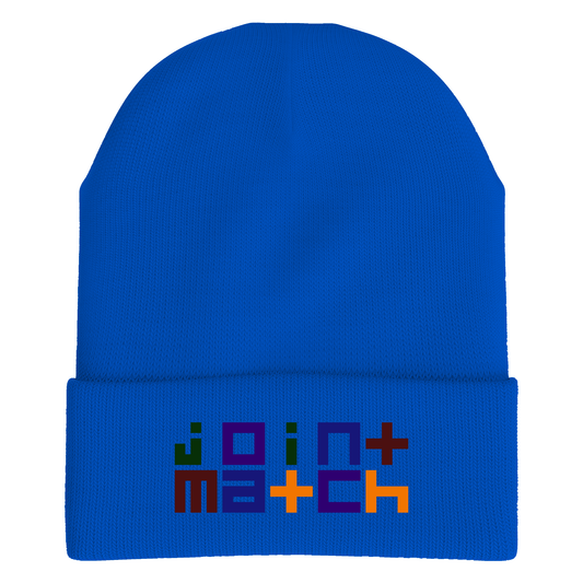 joint match beanie royal blue