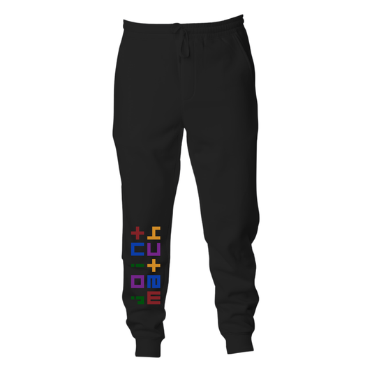 joint match joggers black