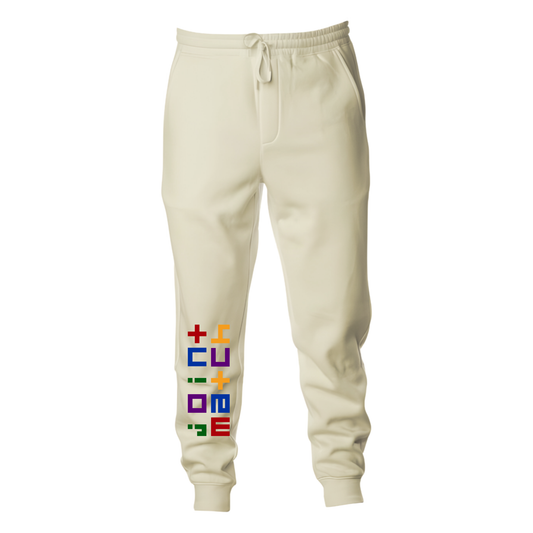 joint match joggers light yellow