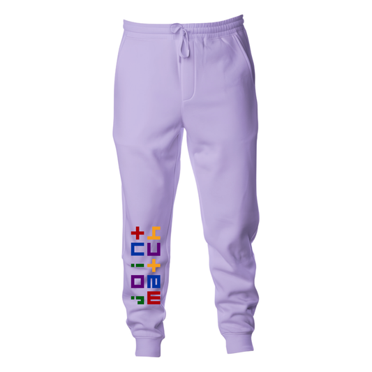 joint match joggers pale orchid