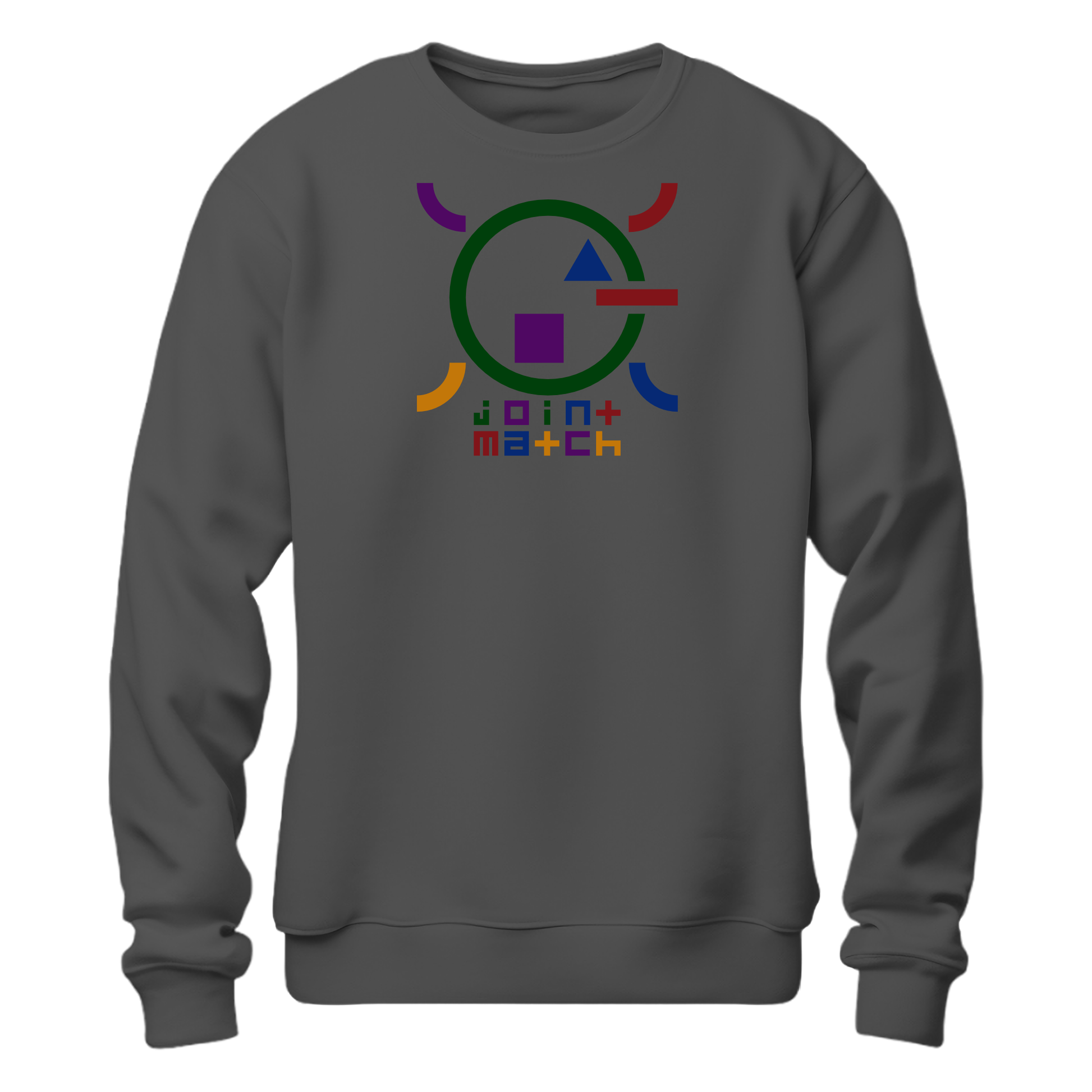 joint match sweatshirt charcoal gray