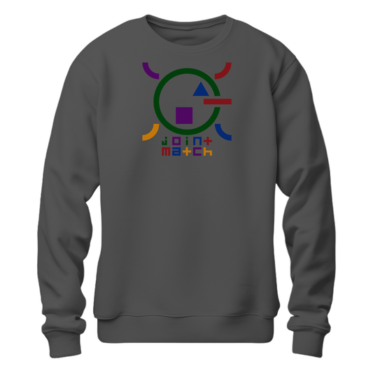 joint match sweatshirt charcoal gray
