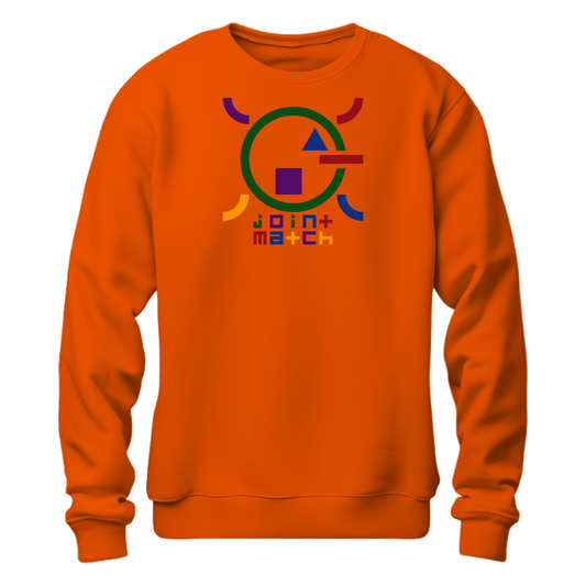 joint match sweatshirt rust orange
