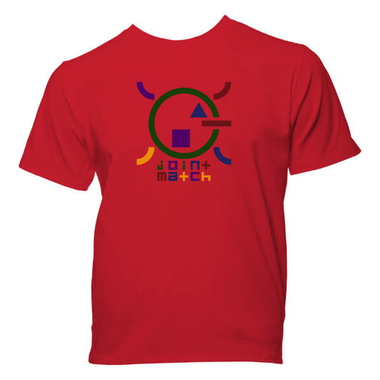 joint match t-shirt solid red
